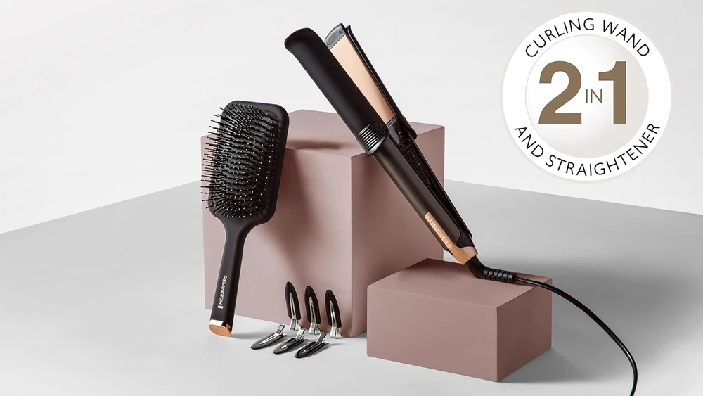 Remington plaukų tiesintuvas ir garbanojimo žnyplės 2 viename, 150–230 °C, S6078