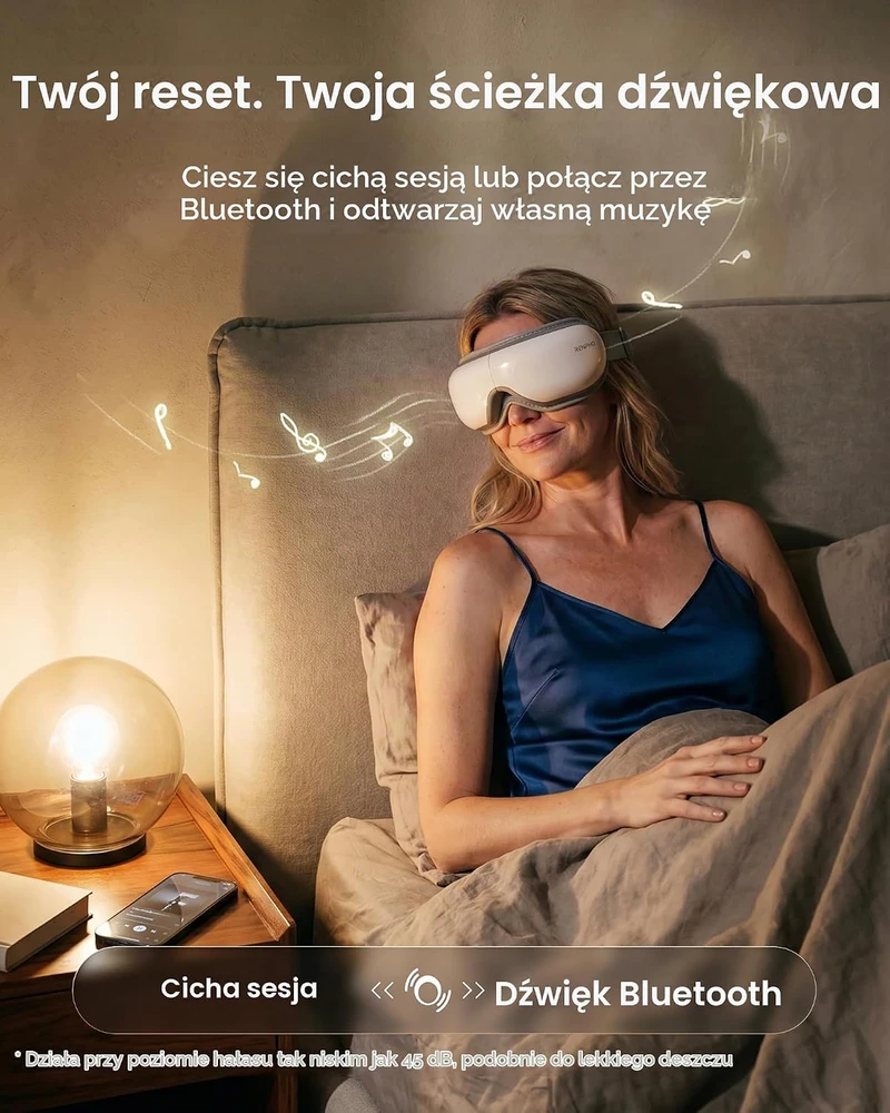 RENPHO akių masažuoklis su šildymu, oro kompresija ir Bluetooth RF-EM001