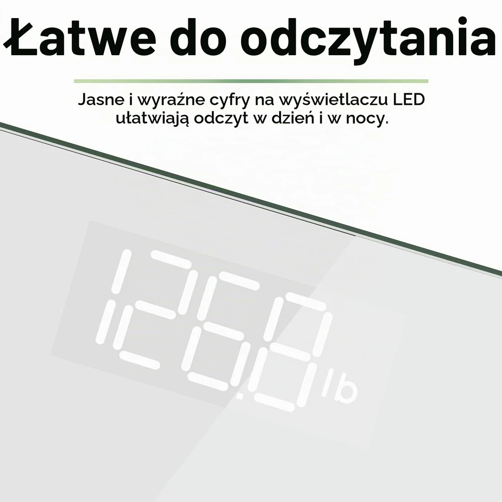RENPHO asmeninės skaitmeninės svarstyklės su LED ekranu, iki 180 kg, BG260R(Baltas)