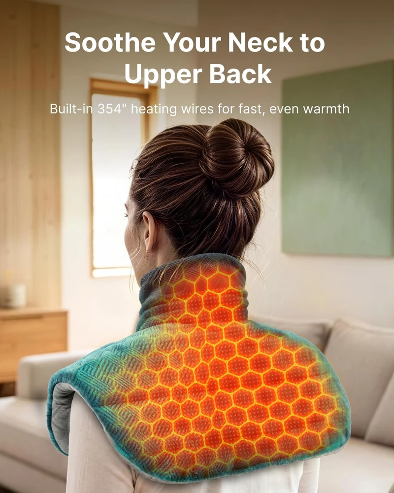 RENPHO elektrinė šildanti pagalvėlė su grafeno sluoksniu, 135 W, 48 × 60 cm, R-HAP07
