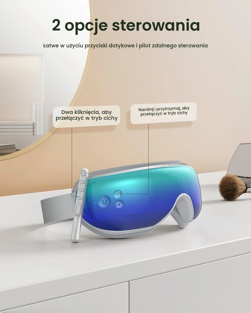 RENPHO Eyeris 1 akių masažuoklis su šildymu, Bluetooth ir nuotolinio valdymo pultu RF-EM001R