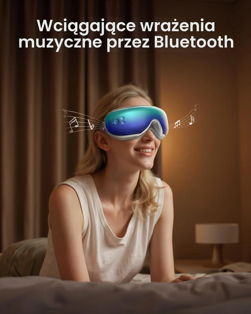 RENPHO Eyeris 1 akių masažuoklis su šildymu, Bluetooth ir nuotolinio valdymo pultu RF-EM001R