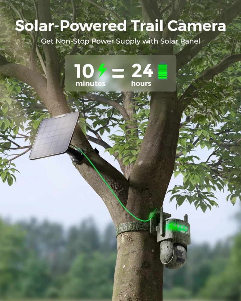 Reolink 4G LTE lauko apsaugos kamera 4K su 6× optiniu priartinimu TrackMix LTE-C+Solar Panel 2