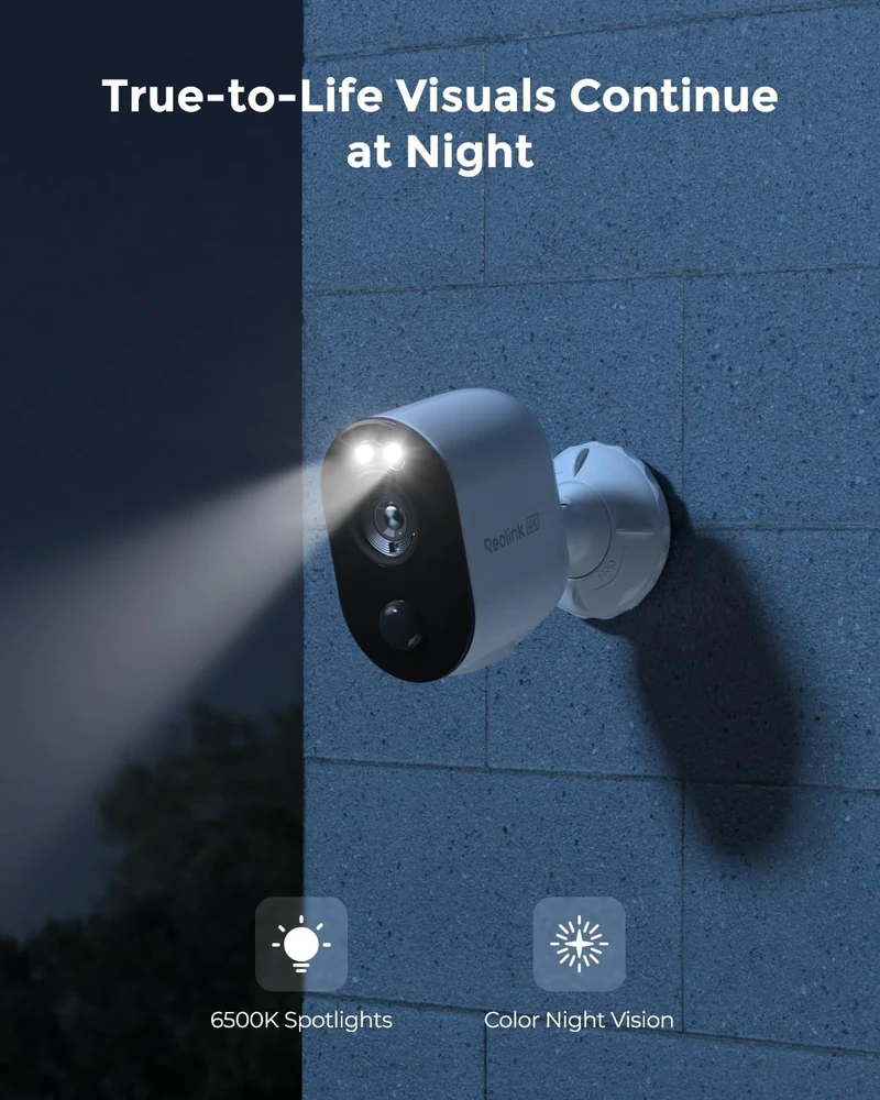 Reolink belaidė lauko apsaugos kamera 4K Wi-Fi su prožektoriumi Argus 3 Ultra