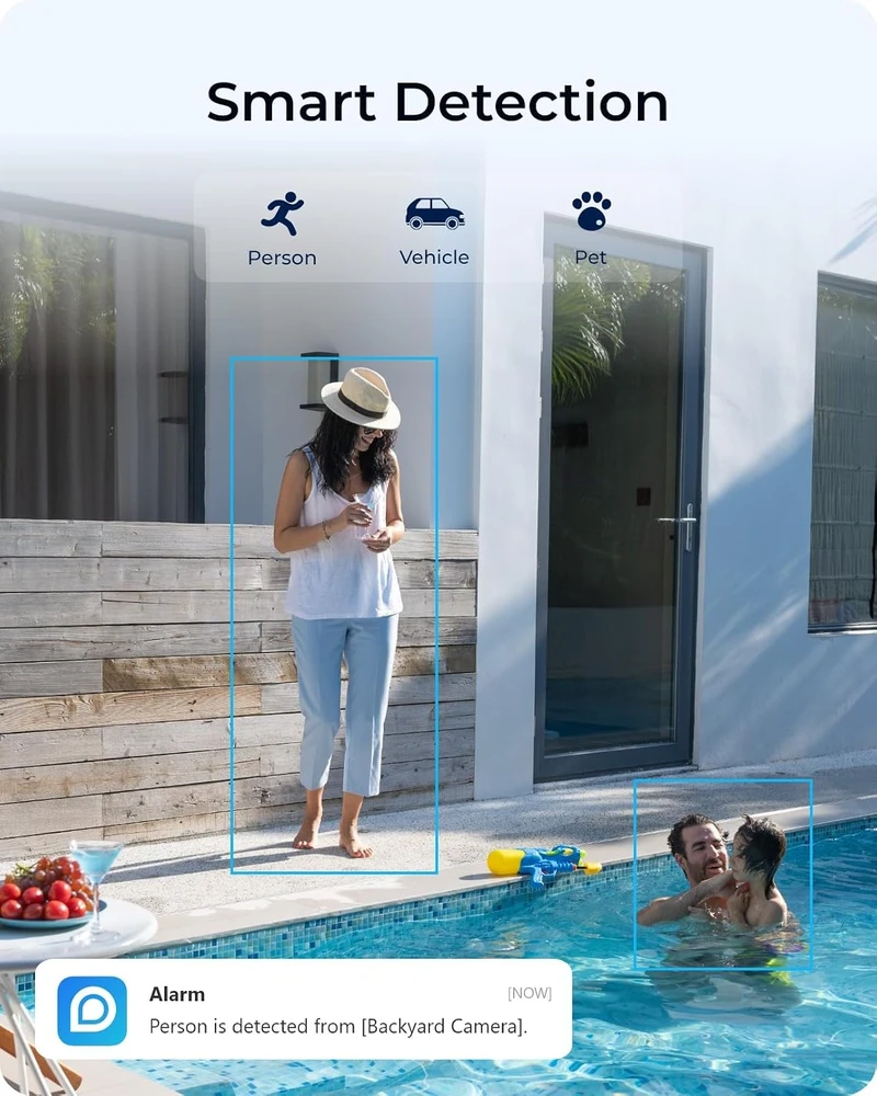 Reolink belaidė lauko apsaugos kamera 4K 8 MP Wi-Fi su saulės skydeliu Argus Eco Ultra+Solar Panel