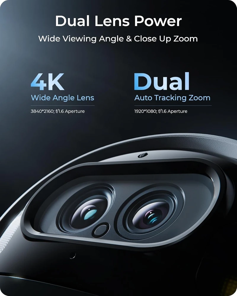 Reolink belaidė lauko Wi-Fi kamera 4K 8 MP su 6x hibridiniu priartinimu Argus Track+SP