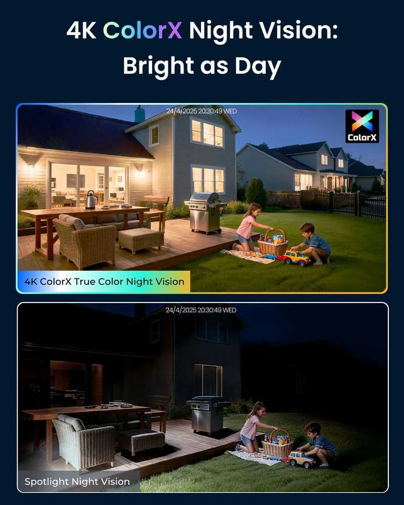 Reolink IP stebėjimo kamera CX820, 4K UHD, ColorX, PoE, F1.0 diafragma, HDR, naktinis matymas