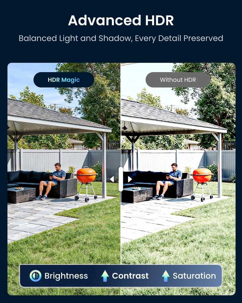 Reolink IP stebėjimo kamera CX820, 4K UHD, ColorX, PoE, F1.0 diafragma, HDR, naktinis matymas