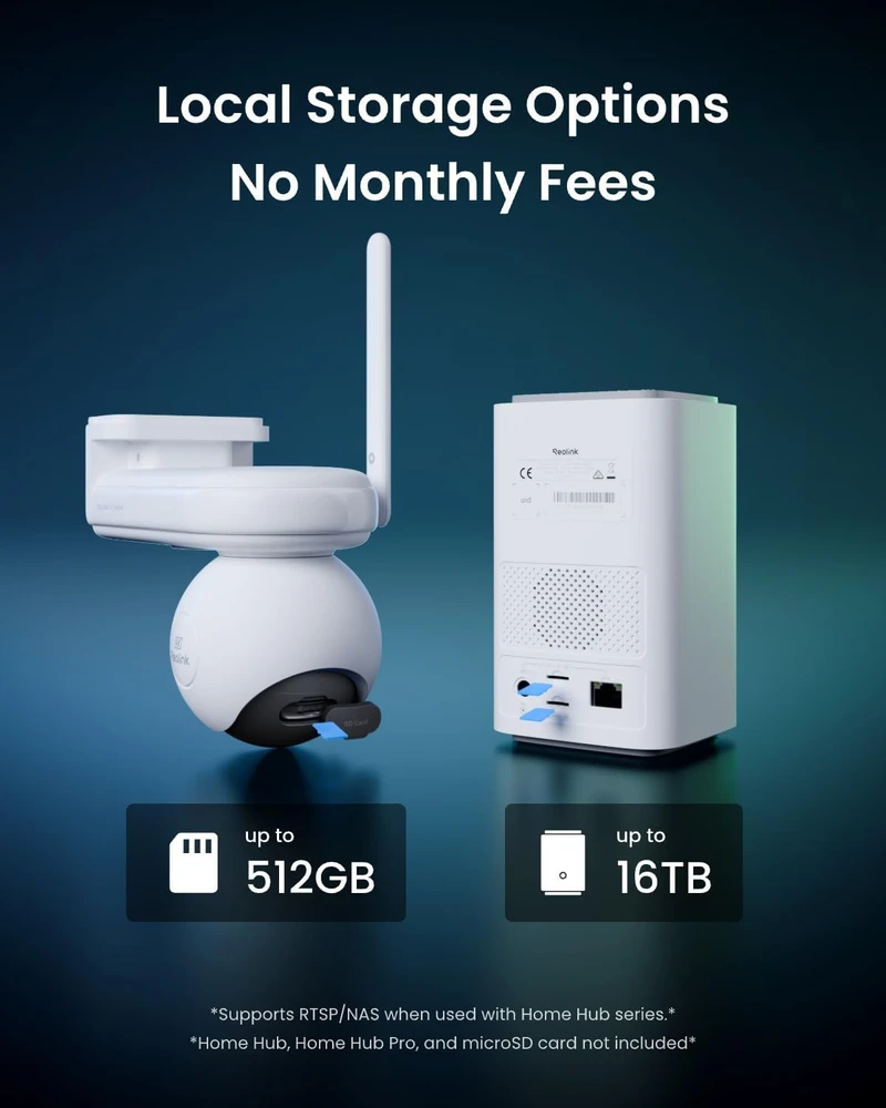 Reolink lauko belaidė stebėjimo kamera su saulės baterija, 4K, naktinis matymas, Wi-Fi, Altas PT Ultra