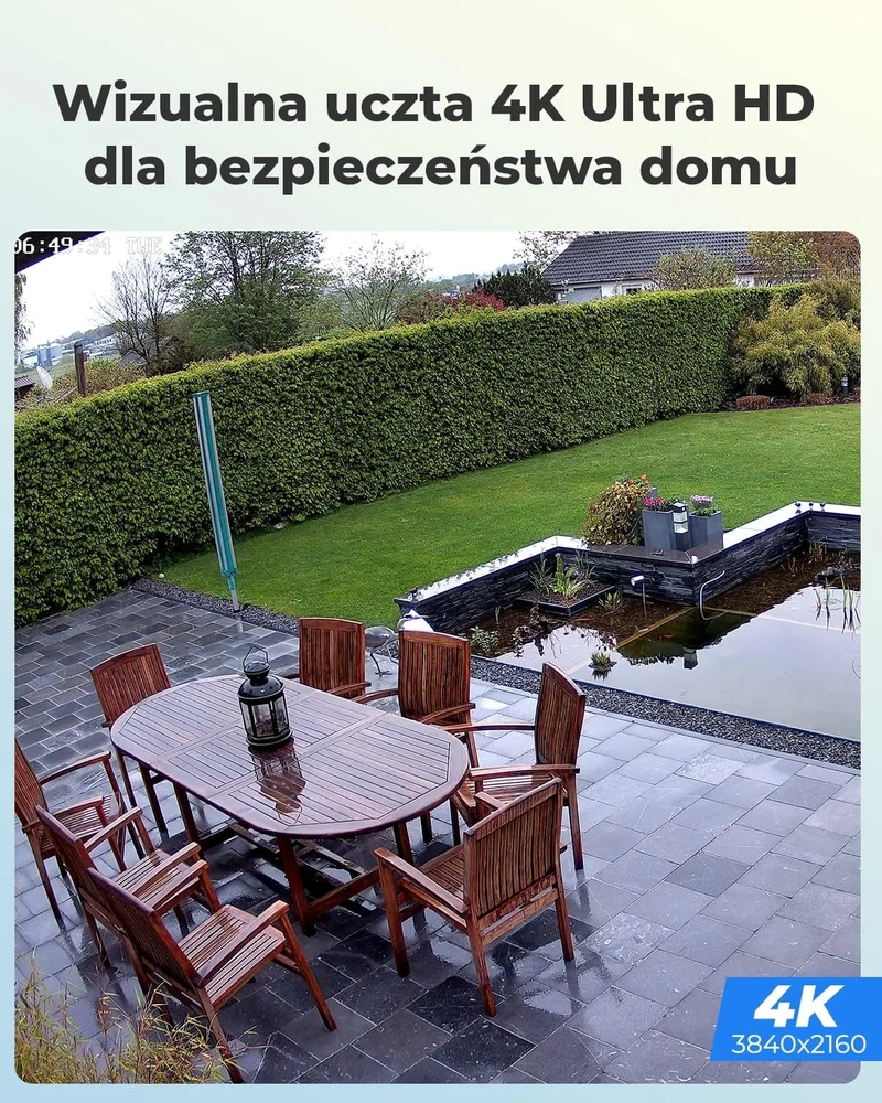 Reolink lauko IP kamera 4K 8 MP su PoE ir žmonių bei transporto priemonių aptikimu RLC-810A-B