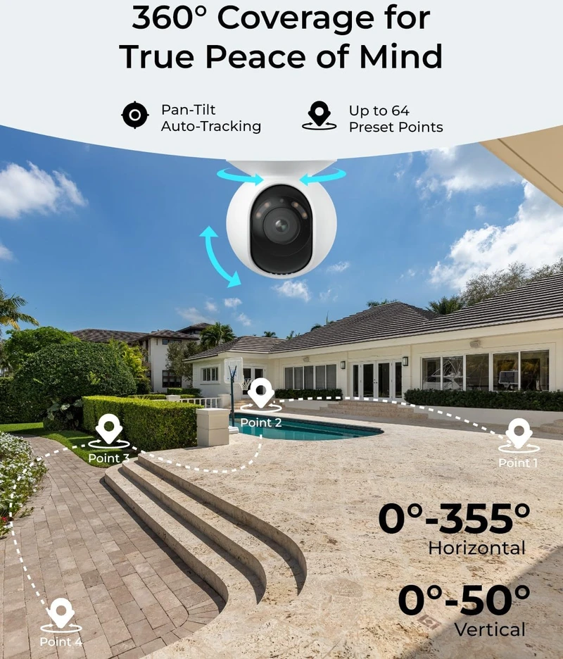 Reolink lauko IP kamera 4K PoE su spalviniu naktiniu matymu E1 Outdoor SE PoE