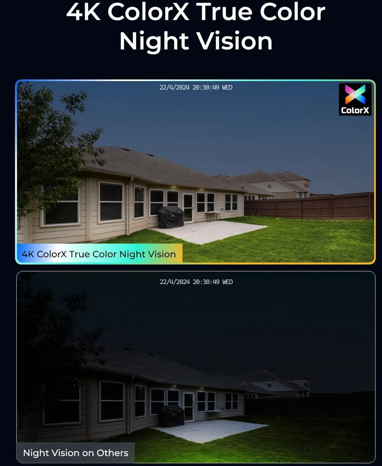 Reolink lauko IP kamera PoE 4K UHD su spalvotu naktiniu matymu P330X