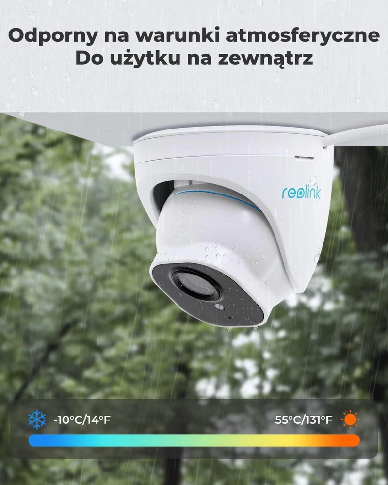 Reolink | IP kamera | RLC-520A | Kupolas | 5 MP | Fiksuotas objektyvas | Maitinimas per Ethernet (PoE) | IP66 | H.264 | „MicroSD“ (maks. 256 GB) | Baltas