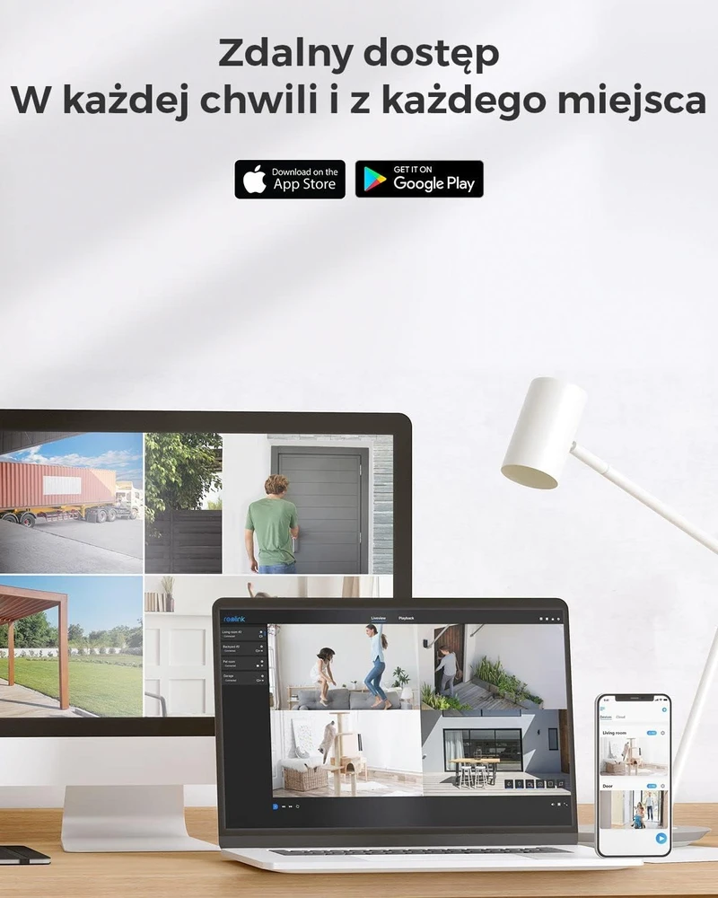 Reolink lauko PoE kamera 5 MP su žmonių ir transporto priemonių aptikimu RLC-520A-2 Pack