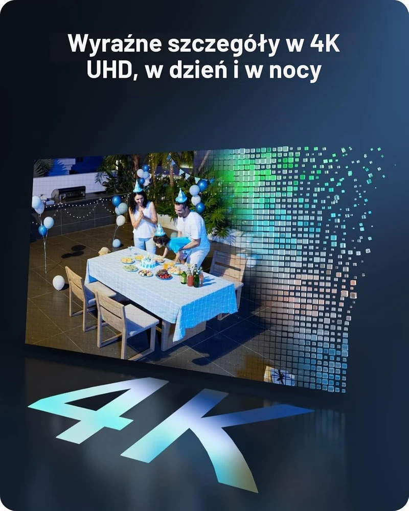 Reolink lauko PTZ Wi-Fi kamera 4K 8 MP su saulės skydeliu Argus PT Ultra-B