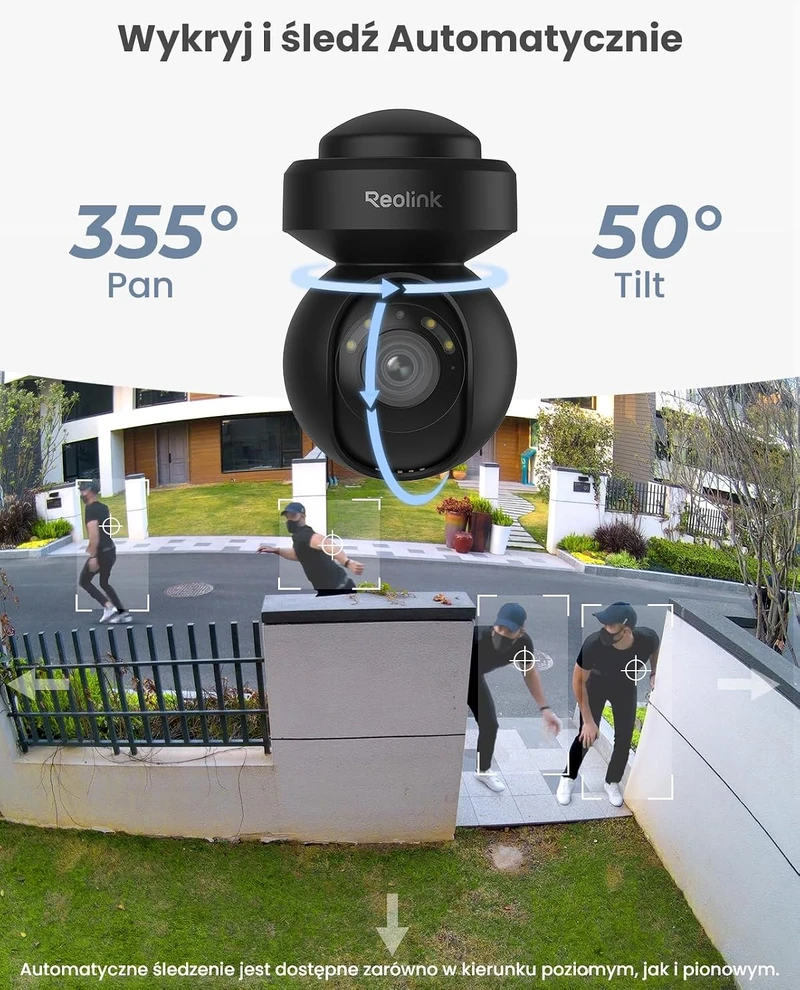 Reolink | Fotoaparatas | E1 | PTZ | 5 MP | 2,8-8mm | H.264 | „Micro SD“, maks. 256 GB