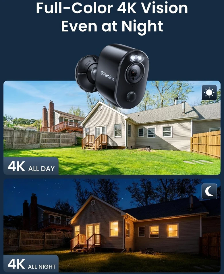 Reolink lauko vaizdo kamera 4K su saulės skydeliu, Wi-Fi, Argus 3 Ultra+Solar Panel