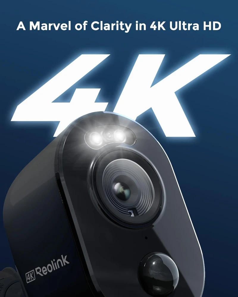 Reolink lauko Wi-Fi kamera Argus 3 Ultra-B 4K, maitinama saulės energija