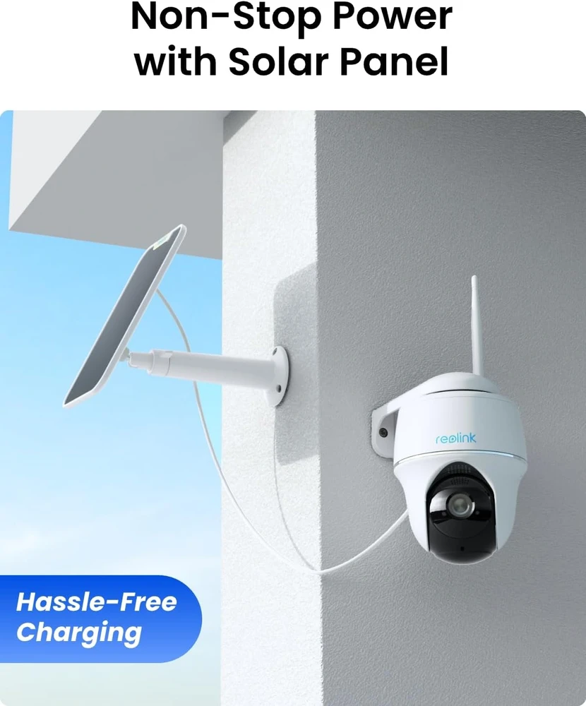 Reolink lauko Wi-Fi kamera Argus PT Plus 2K 4 MP su saulės baterija