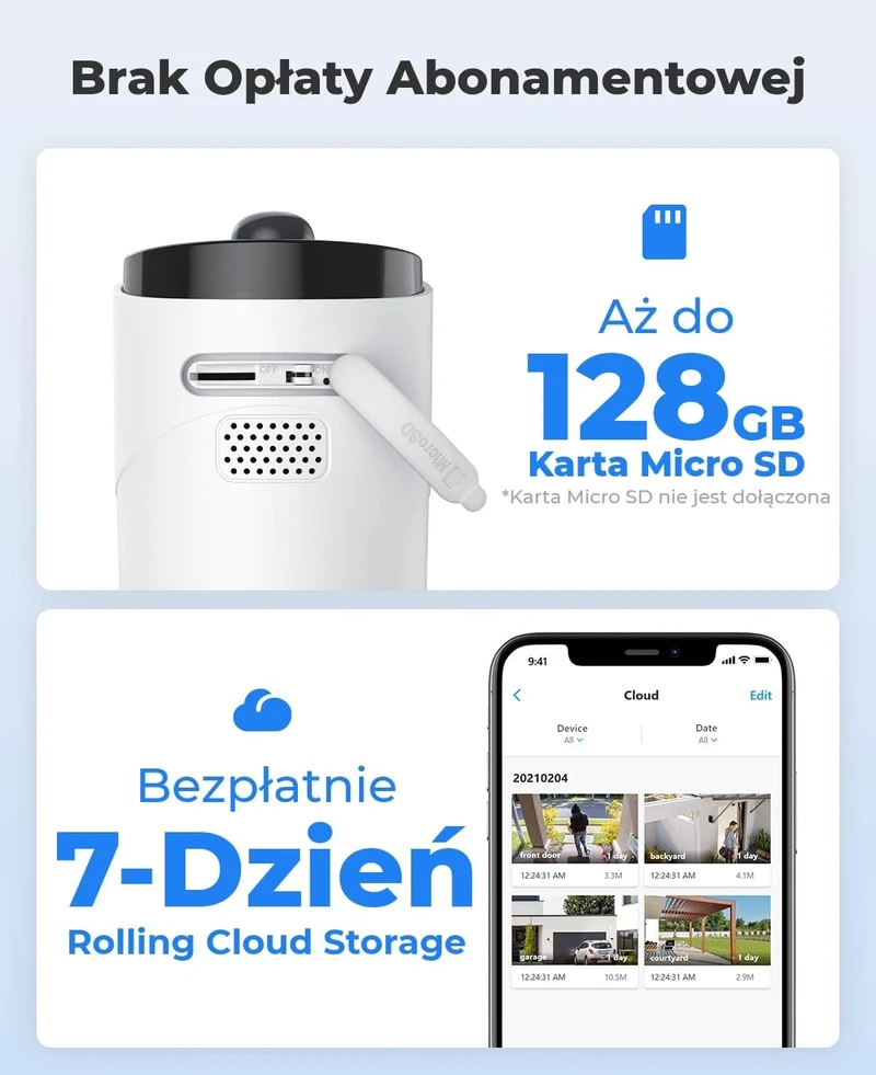 Reolink lauko Wi-Fi stebėjimo kamera Argus Eco 1080p su saulės skydeliu EU-Argus Eco w solar-SR2