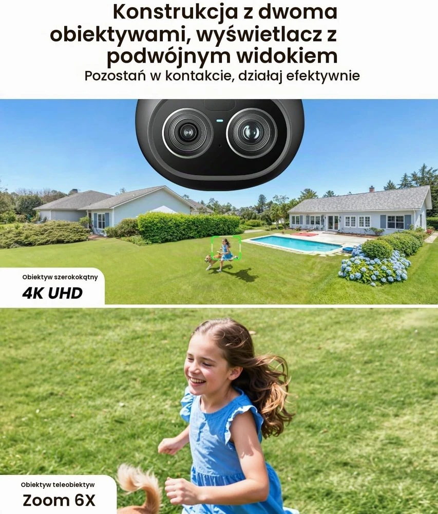 Reolink lauko Wi-Fi stebėjimo kamera su prožektoriumi 4K PTZ ir 6x priartinimu TrackFlex Floodlight WiFi