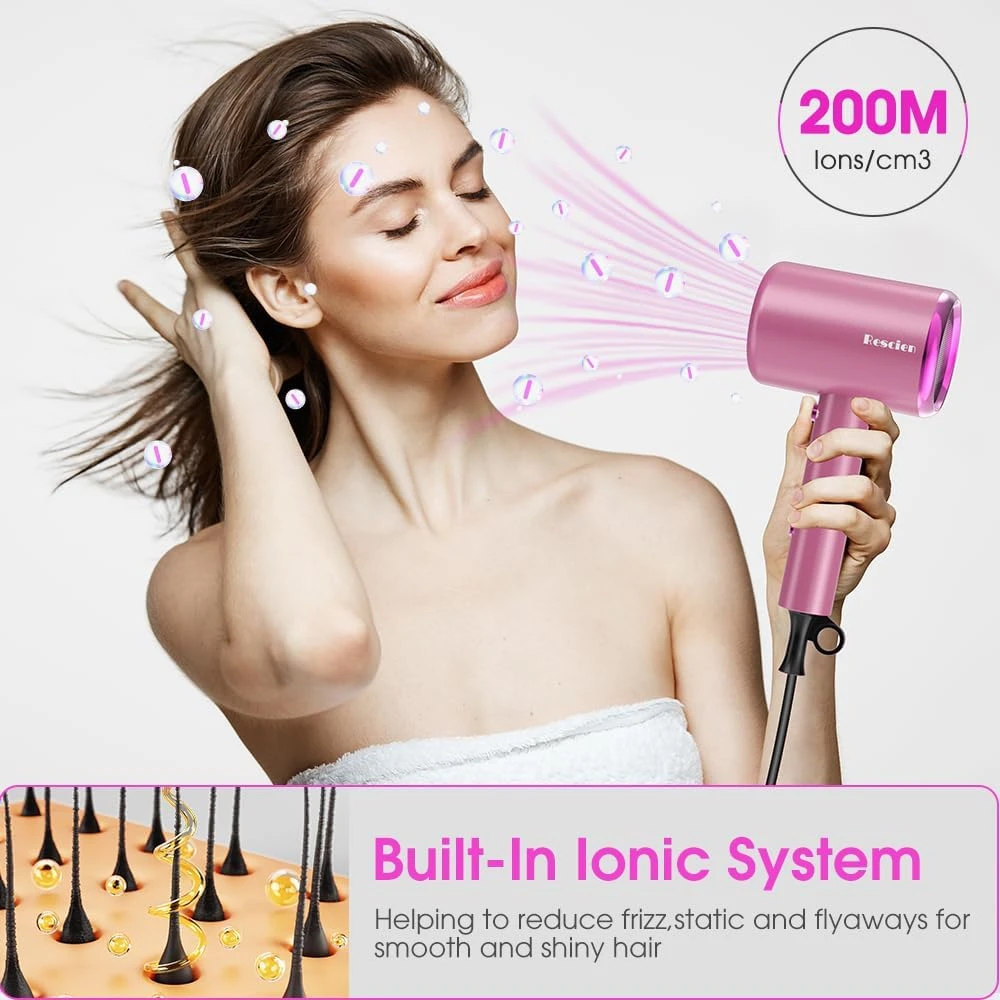 Rescien joninis kelioninis plaukų džiovintuvas 2400 W, sulankstomas, RE-CFJ06-FZS-N