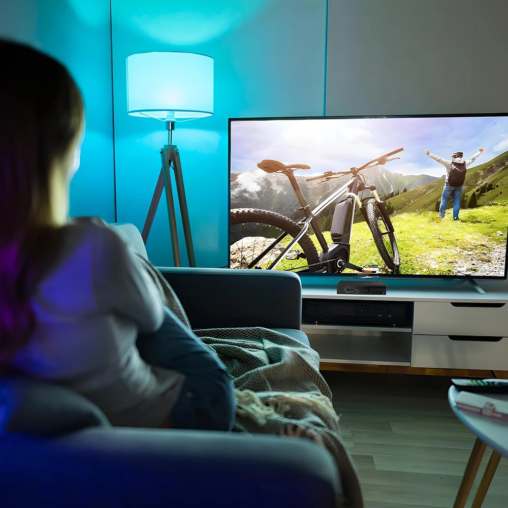 Televizorius Retoo Antžeminės televizijos dekoderis, hd dvb-t2 hevc h.265 - e255-1