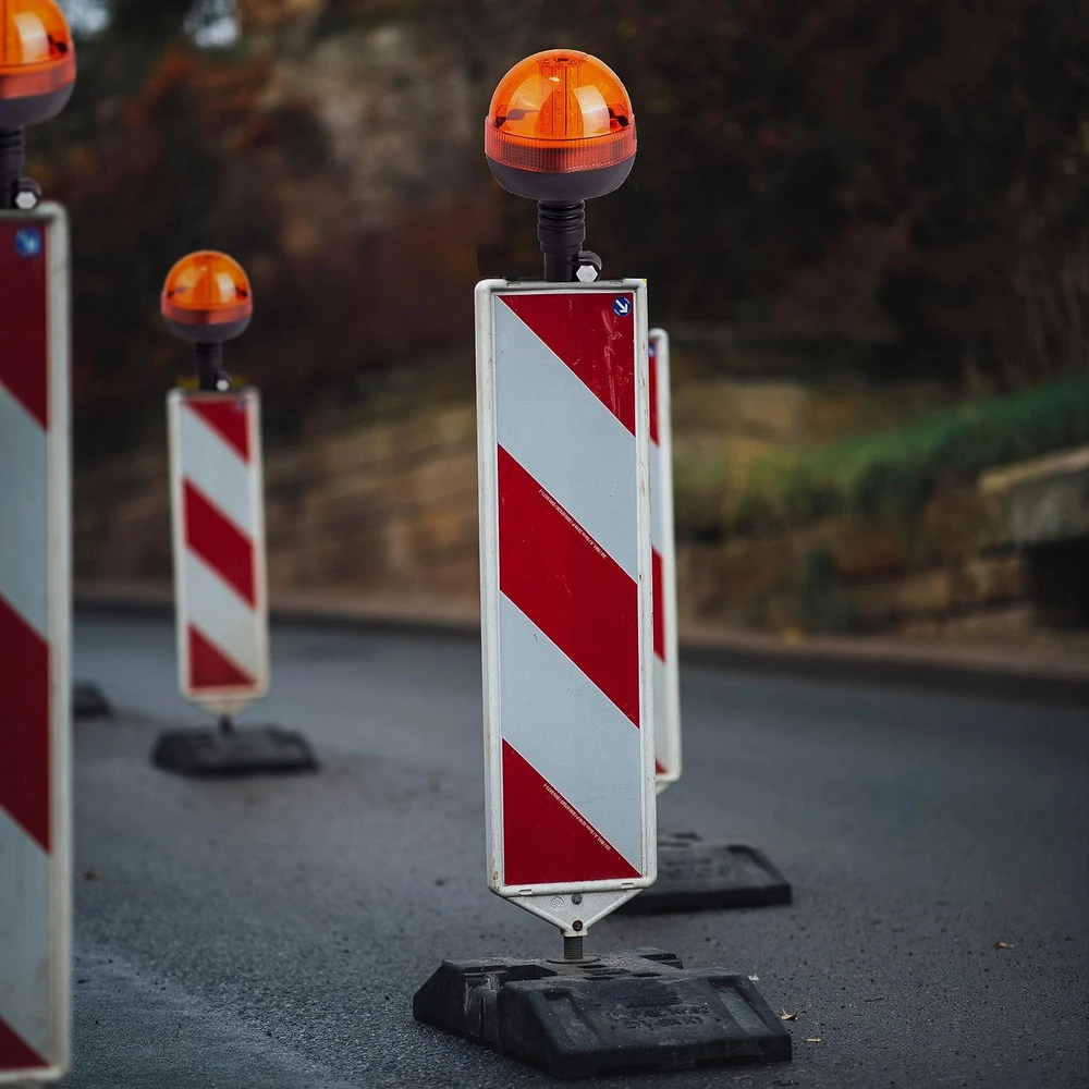 Retoo Lampa Didelė mirksinti LED įspėjamoji lemputė 12 V 24 V