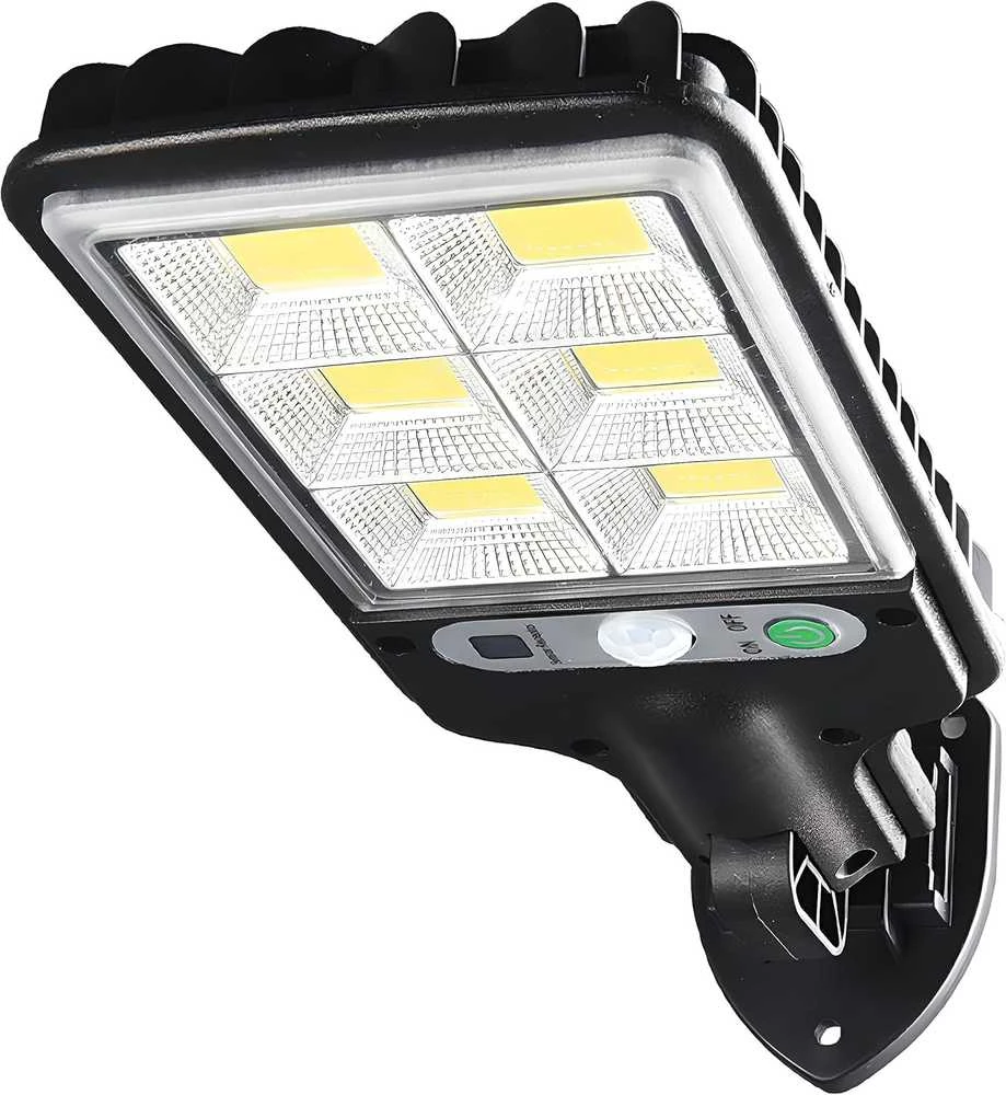 Retoo saulės LED lauko šviestuvas su judesio jutikliu, 240 W, 120 LED, IP67, šaltai balta, E310