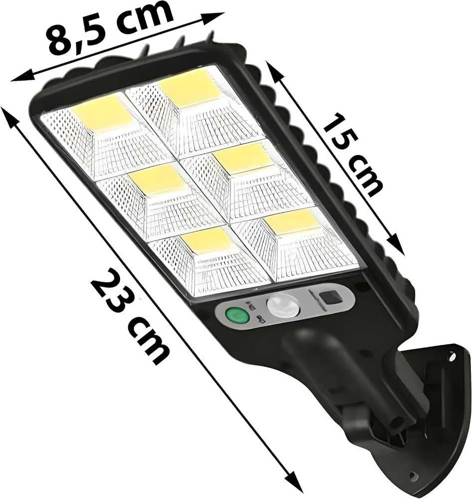 Retoo saulės LED lauko šviestuvas su judesio jutikliu, 240 W, 120 LED, IP67, šaltai balta, E310