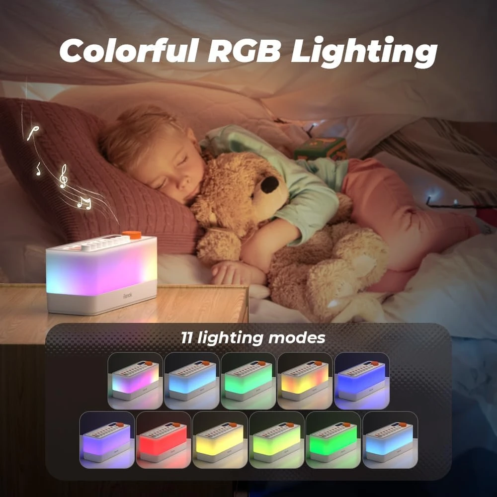 RIENOK Bluetooth garsiakalbis su naktine lempa, 10 W, 11 RGB spalvų, Rienok S10