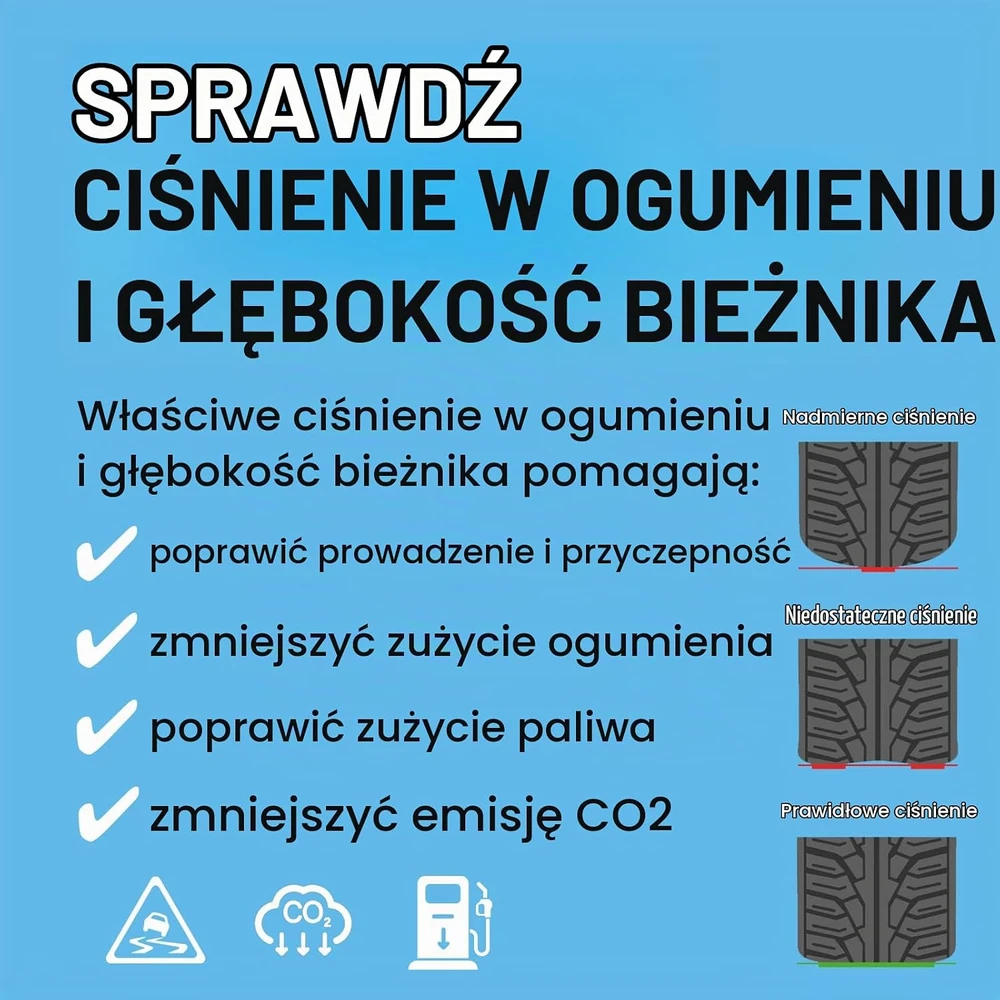 Ring skaitmeninis padangų slėgio matuoklis su protektoriaus gylio matuokliu ir LED RTG6