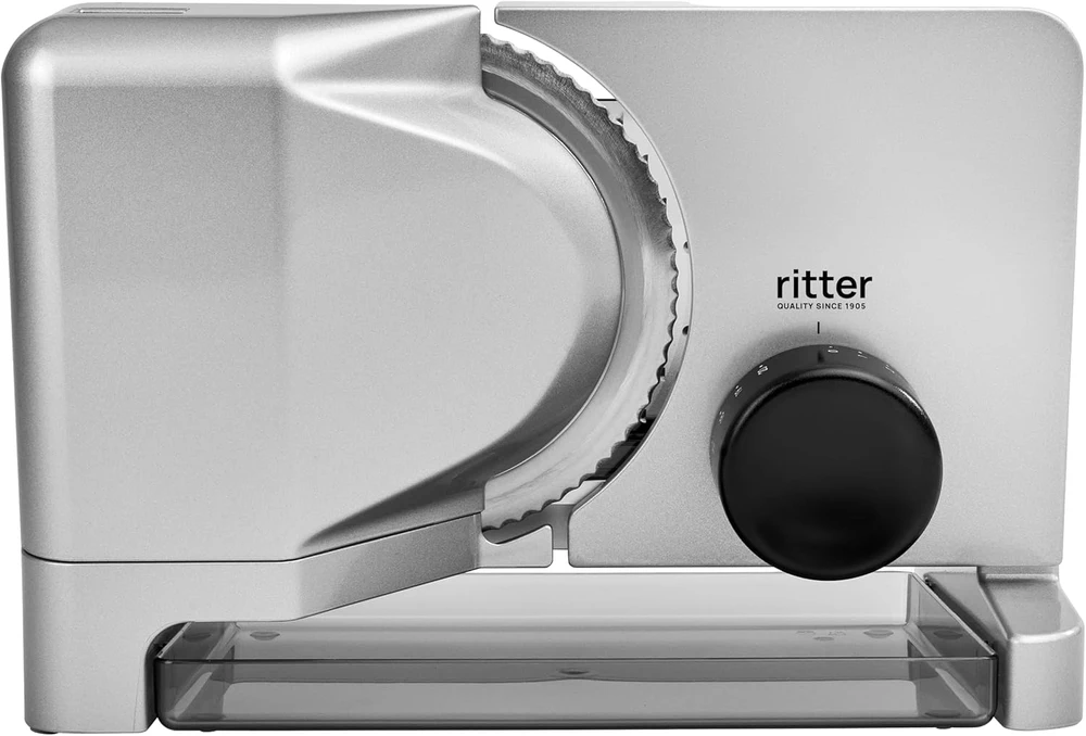 Ritter elektrinė maisto pjaustyklė, metalinis korpusas, 65 W, sidabrinė, 515.001