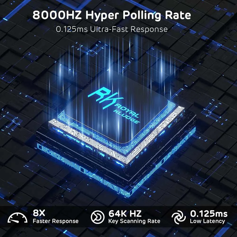 RK ROYAL KLUDGE C98 mechaninė klaviatūra, magnetiniai jungikliai, RGB apšvietimas, laidinė