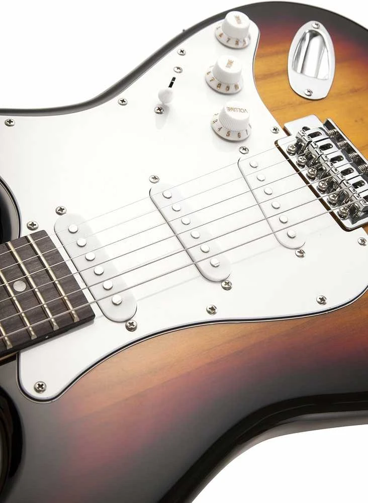 RockJam Sunburst Pilno dydžio elektrinės gitaros komplektas