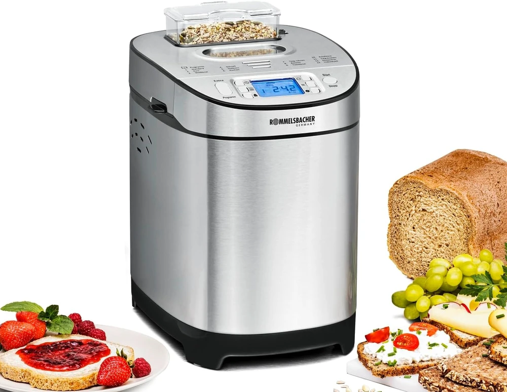 Duonkepė Rommelsbacher duonos kepimo aparatas 13 programų, 700–900 g talpa, BA 550