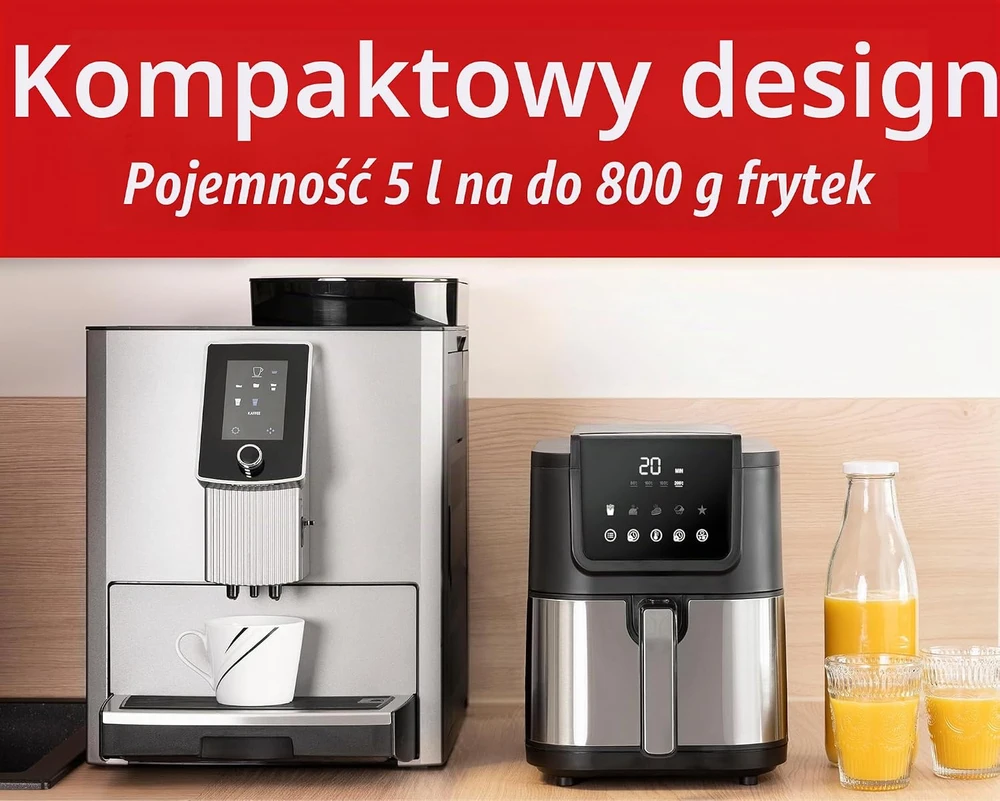 Rommelsbacher karšto oro gruzdintuvė 5 l, 1500 W, jutiklinis valdymas, FRH 1500