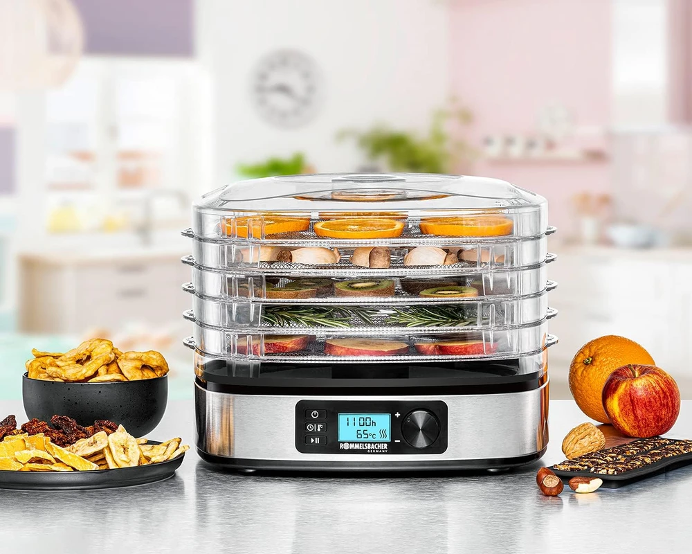 Rommelsbacher maisto džiovyklė 380 W su 5 padėklais, DA350