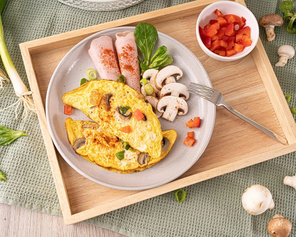 Rommelsbacher omletų keptuvė 950 W dviem omletams su laikmačiu OM950