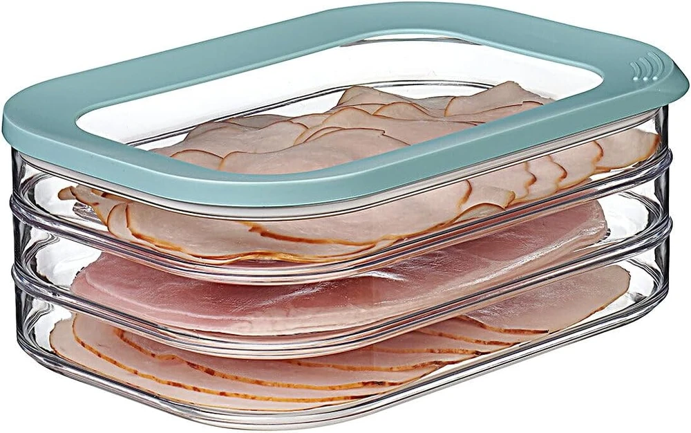 Rosti Mepal Mepal maisto laikymo dėžučių rinkinys Modula 550/3, 3 vnt., bendra talpa 1,65 l, nordiška žalia