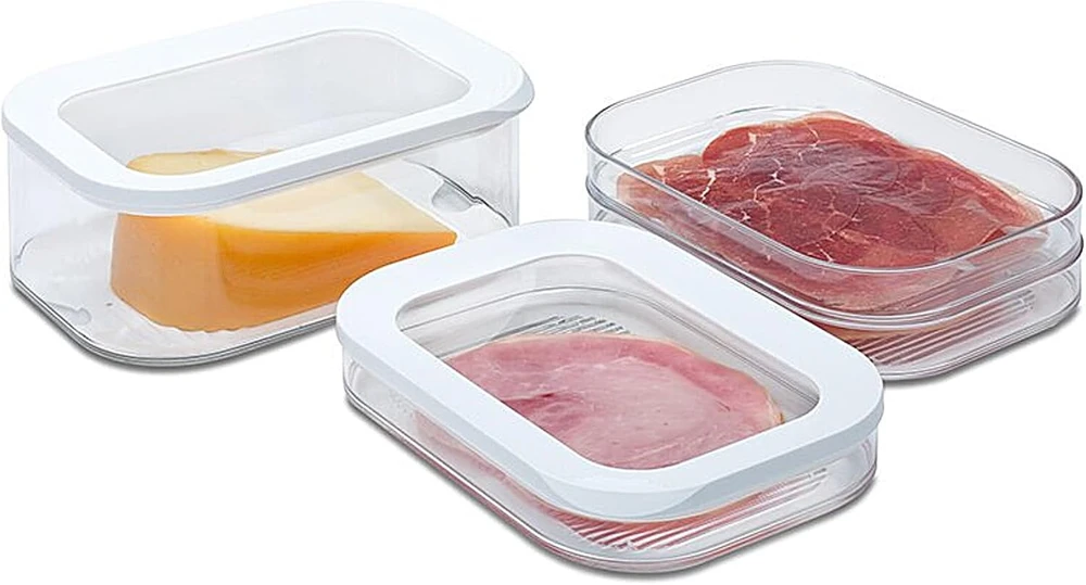 Rosti Mepal Mepal maisto laikymo dėžučių rinkinys Modula 550/3, 3 vnt., bendra talpa 1,65 l, nordiška žalia