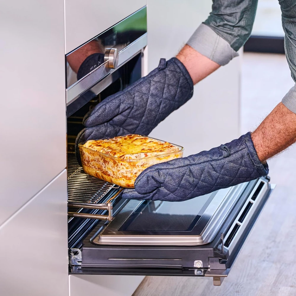 Rosti Mepal Mepal stiklinis maisto laikymo indas EasyClip, 700 ml, hermetiškas, šalavijų žalios spalvos