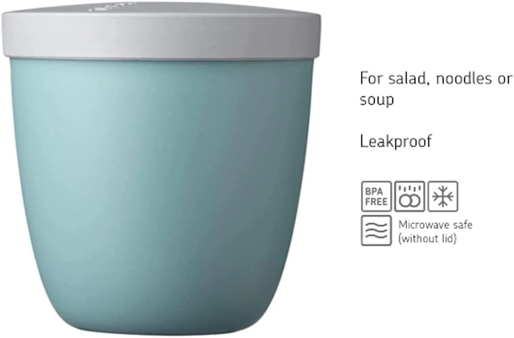Rosti Mepal Mepal užkandžių dėžučių rinkinys Ellipse, 2 vnt., 350 ir 500 ml, šalavijo žalios spalvos