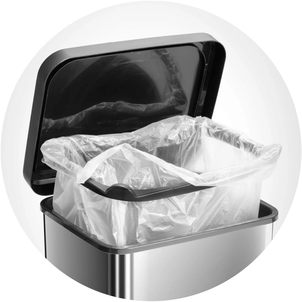 Rotho pedalinė šiukšlių dėžė 20 l, perdirbamas plastikas, be BPA, mėlyna, Paso serija