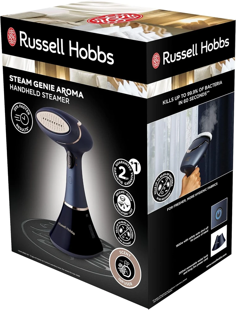 Russell Hobbs drabužių garintuvas Steam Genie Aroma 1800 W, 32 g/min, 28041-56