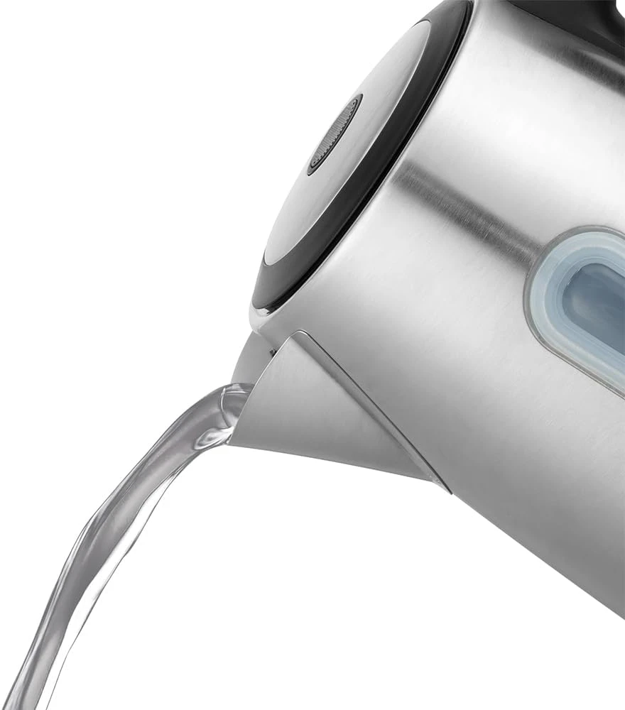Russell Hobbs virdulys Heaton, šlifuotas nerūdijantis plienas su juodais akcentais, 1,7 l