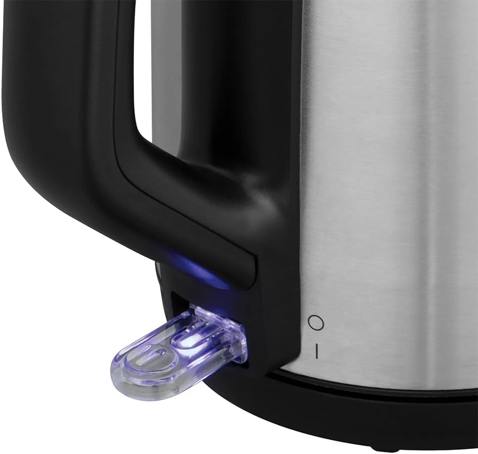 Russell Hobbs virdulys Heaton, šlifuotas nerūdijantis plienas su juodais akcentais, 1,7 l