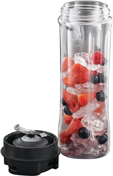 Russell Hobbs personalinis trintuvėlis smoothie, 300 W, 600 ml indas, nerūdijančio plieno peiliai, Mix&Go 23472-56