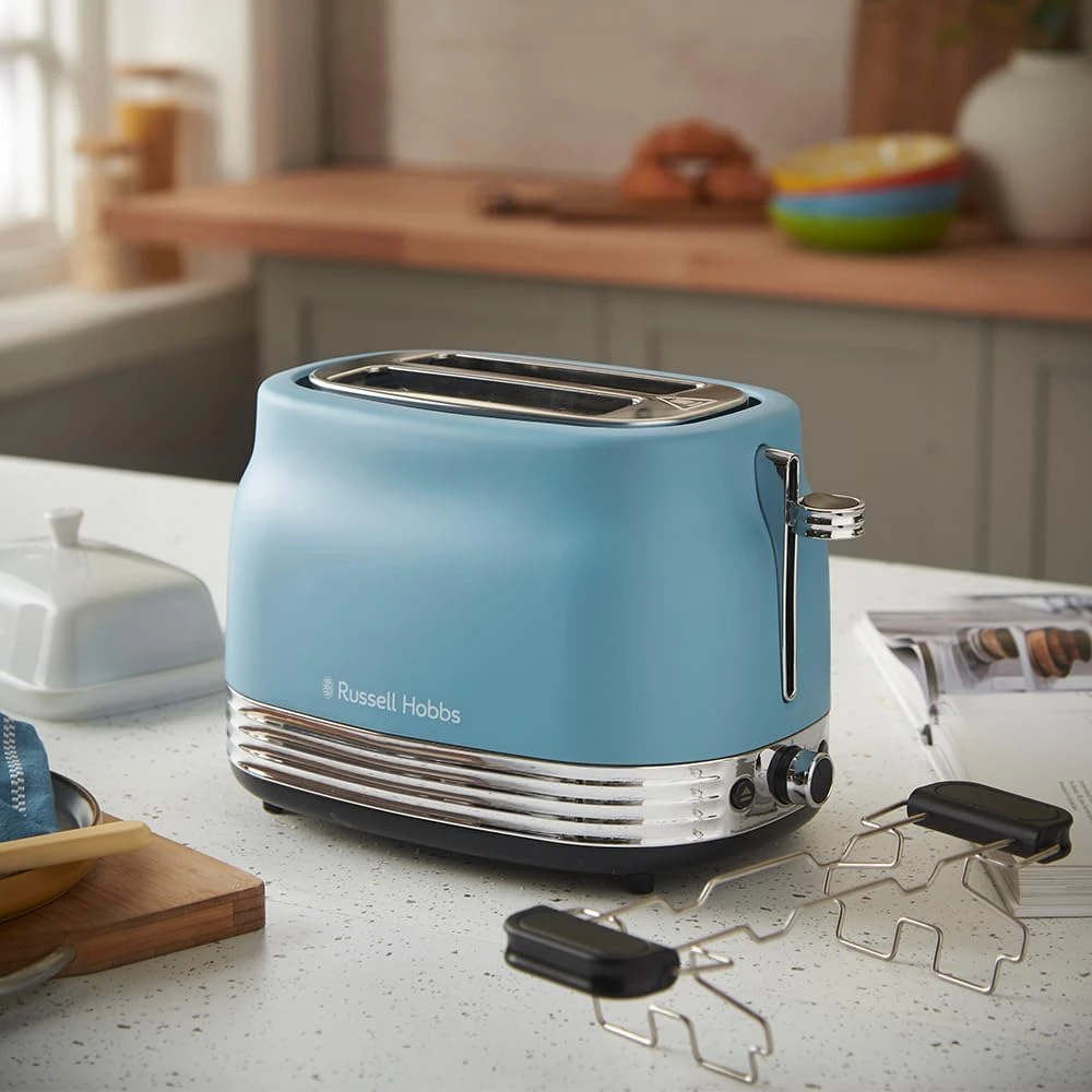 Russell Hobbs skrudintuvas 2 riekėms, 900 W, 6 skrudinimo lygiai, mėlynas, 28651-56