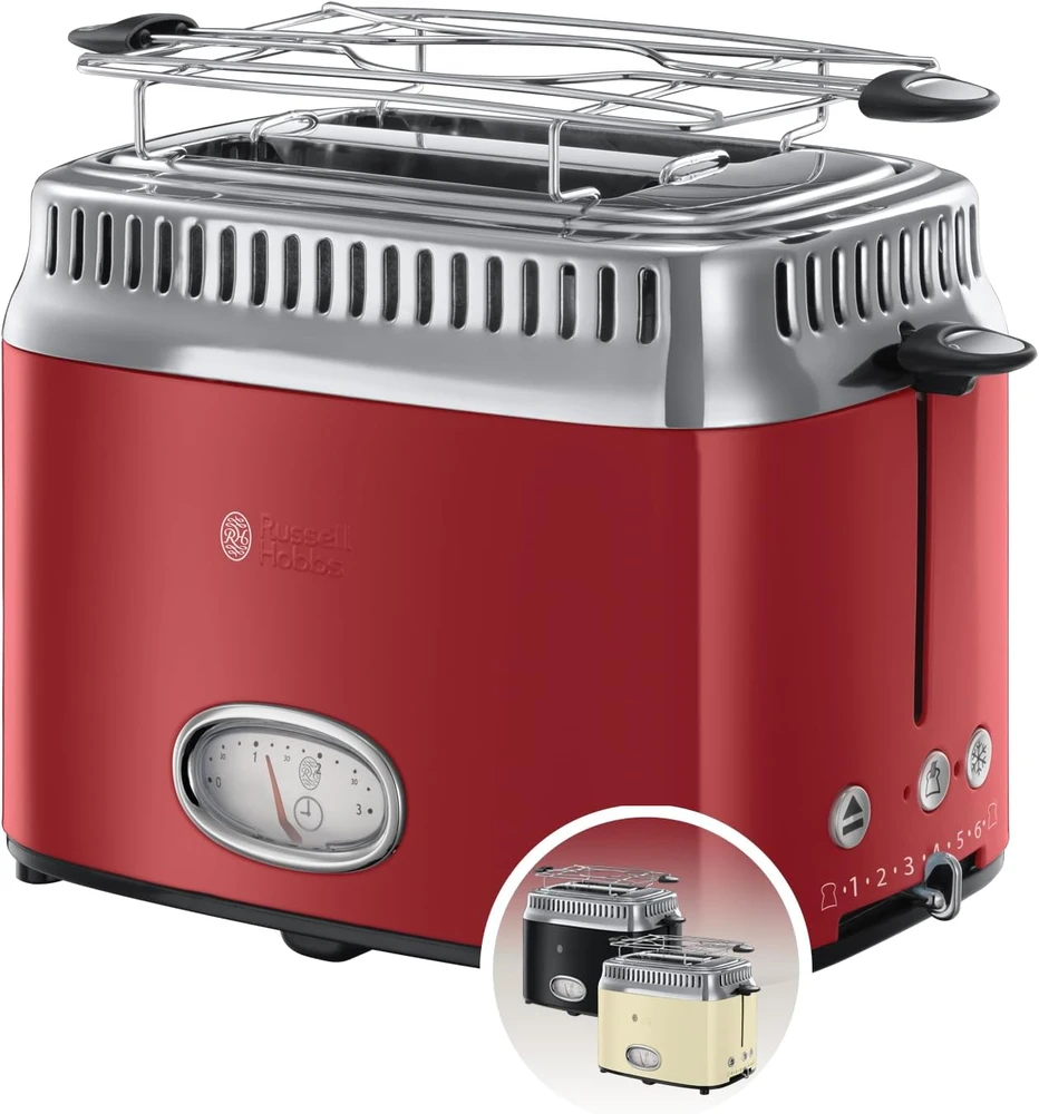 Russell Hobbs skrudintuvas Russel Hobbs Retro 21680-56 (1200 W, raudona spalva)